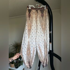 Slit Leg Harem Pants